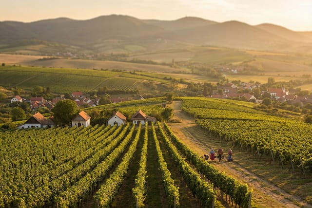 Vinice v okolí Petrova a Strážnice na jižní Moravě