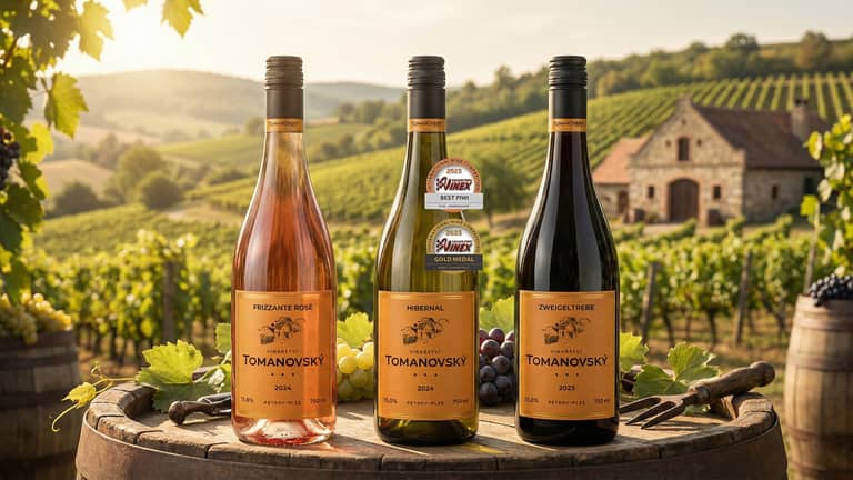 Naše vína z Vinařství Tomanovský